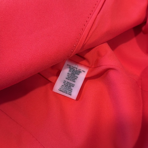 NWT Elie Tahari Safina Blazer jacket glossy red scarlet hook closure size 8 $398 - Picture 5 of 5